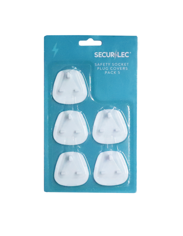 Securlec Safety Socket Plug Covers x 5