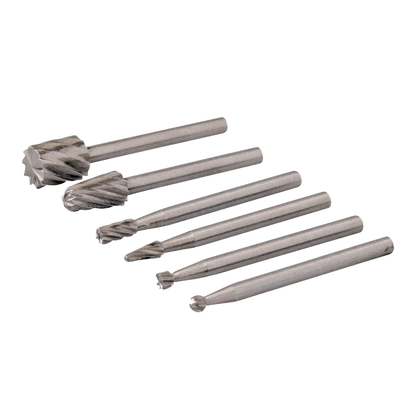 Silverline Rotary Tool HSS Burr Set 6pce 2-7mm