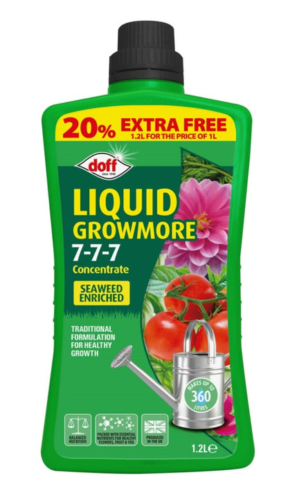 Doff Liquid Growmore Concentrated 1.2L Extra Fill