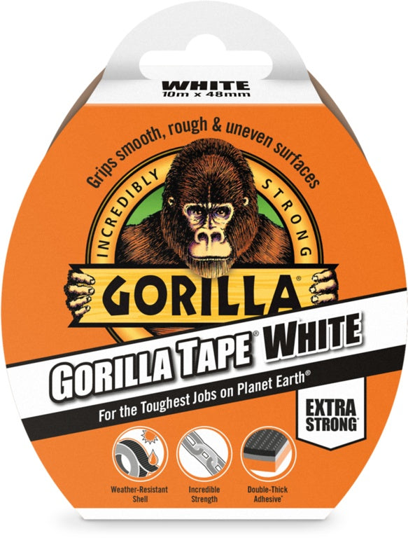 Gorilla Tape White 48mm x 10m 3044611