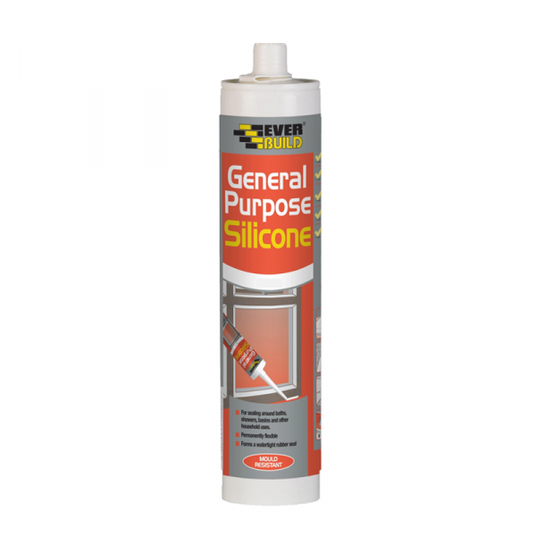 Everbuild General Purpose Silicone Easi Squeeze Clear 80ml 6106-CL
