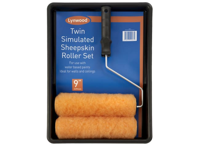 Lynwood Paint Roller 9in + Tray + Spare Sleeve