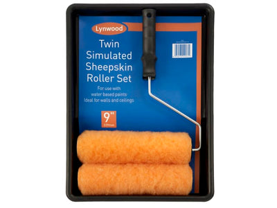 Lynwood Paint Roller 9in + Tray + Spare Sleeve