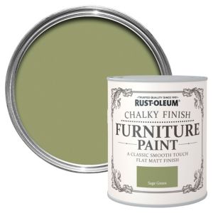 Rust-Oleum Chalky Furniture Paint Sage Green 750ml