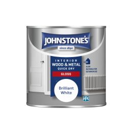Johnstone's Quick Dry Gloss Brilliant White 250ml