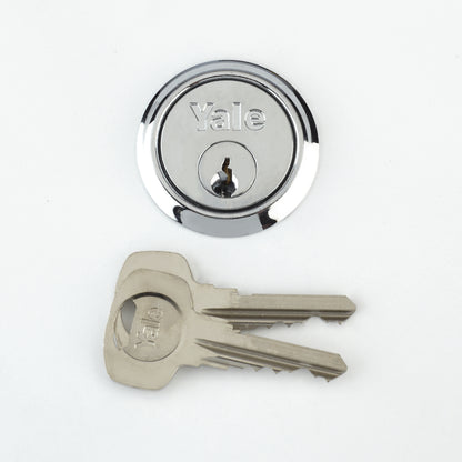 Yale P1109 Replacement Rim Cylinder & 2 Keys Satin Chrome