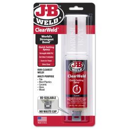 J B Weld Clear Weld Syringe 25ml 50112UK