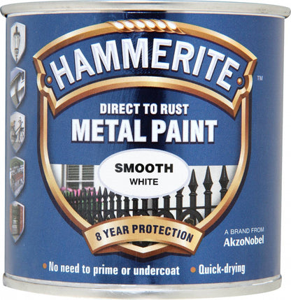 Hammerite Direct To Metal Smooth White 250ml