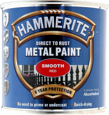 Hammerite Direct To Metal Smooth Red 250ml