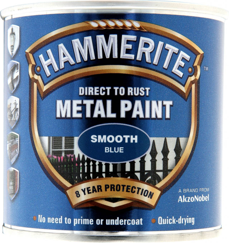 Hammerite Direct To Metal Smooth Blue 250ml
