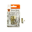 Frank Shaw X Picture Hooks No.2 Brass Plated 4 Pack 12824