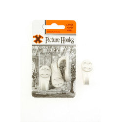 X Hard Wall Hooks Large White Nylon 3pk 5402-3
