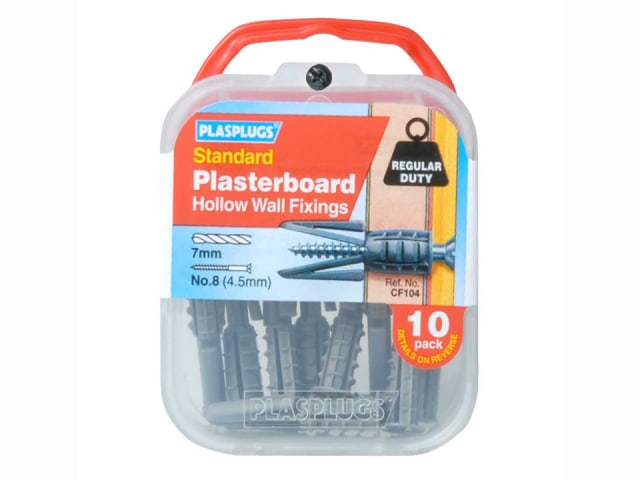 Plasplugs Plasterboard Fixing Regular Duty x 10 CF104