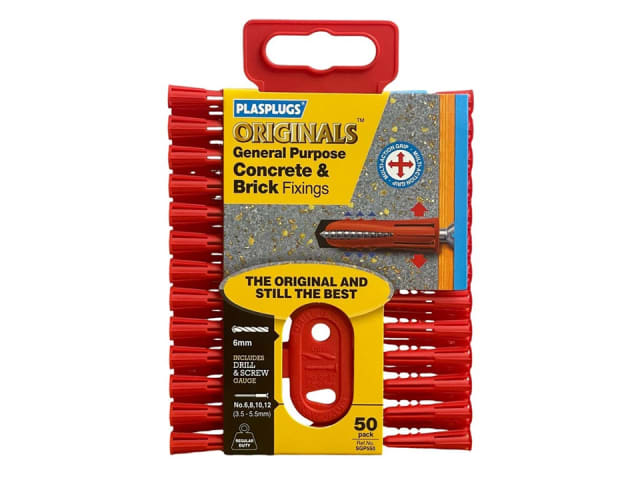 Plasplugs General Purpose Original Fixing Plugs x 50 SGP550