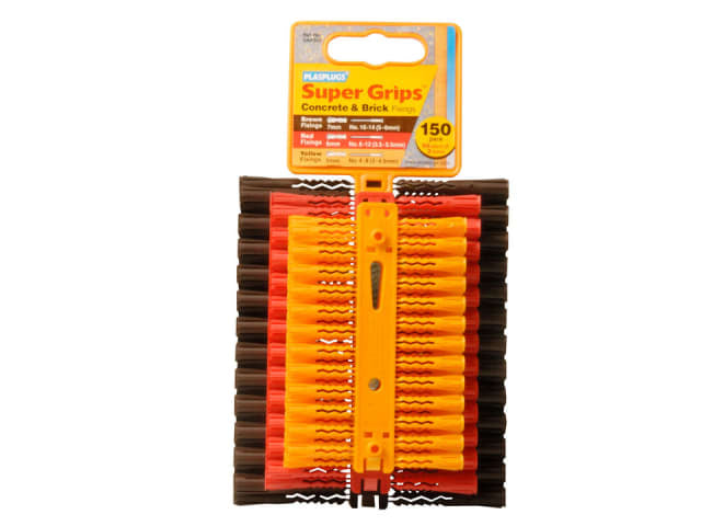 Plasplugs Supergrip Assorted Fixings x 150 SAP505