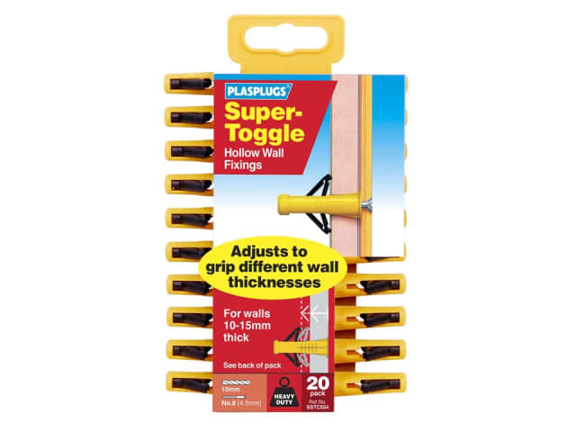Plasplugs Super Toggle Heavy Duty Anchors x 20 SSTC554