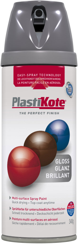 PlastiKote Premium Gloss Medium Grey 400ml 21101