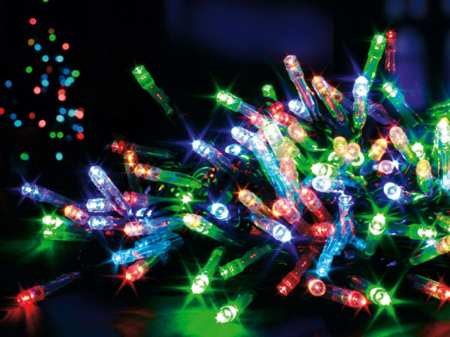 Premier Decorations Battery LED Lights x 100 Multi-Coloured LV112383M