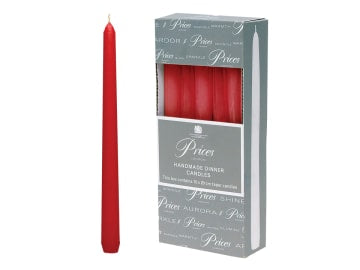 Price's Venetian 10" Candle Pack 10 Wine Red