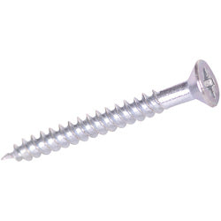 Pozi Countersunk Twin Thread Zinc Plated Screw 1in x 10 Box 200
