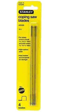 Stanley Coping Saw Blades 165mm 14 TPI (Pack 4) 0-15-061