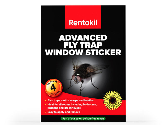Rentokil Window Fly Stickers x4 FW35A
