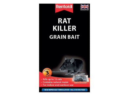 Rentokil Rat Killer Grain Bait x3 PSR32B