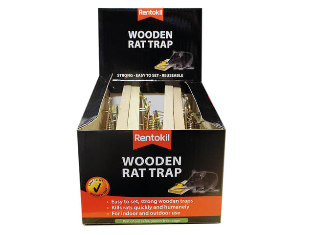 Rentokil Wooden Rat Trap PWL02