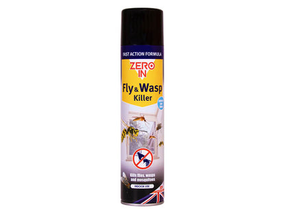 Zero In Fly & Wasp Killer Aerosol 300ml ZER906