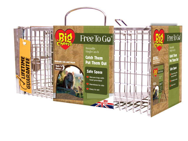 STV Free To Go Ready Baited Rat Cage Trap STV203