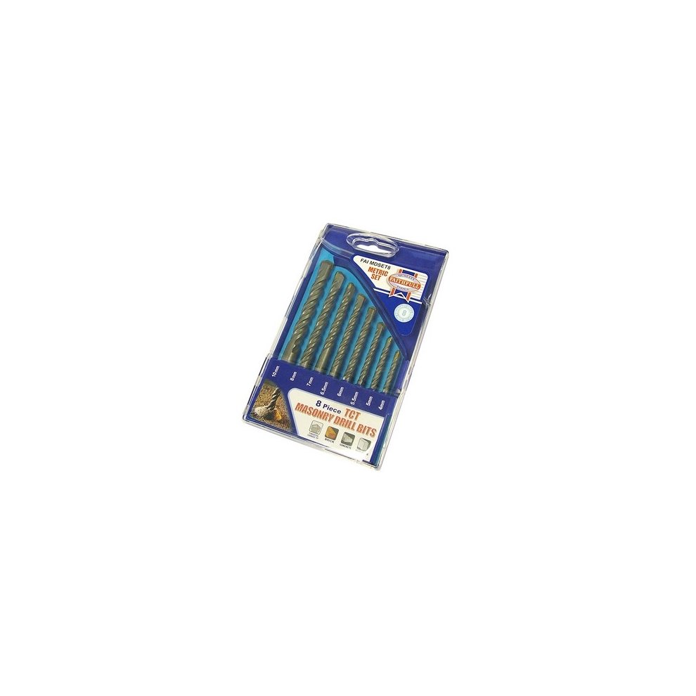 Faithfull Standard Masonry Drill Set 4-10mm 8 Piece