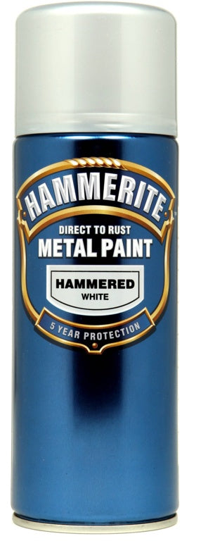 Hammerite Hammered Finish Aerosol White 400ml