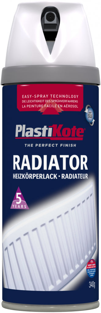 PlastiKote Premium Radiator Gloss White 400ml 26100