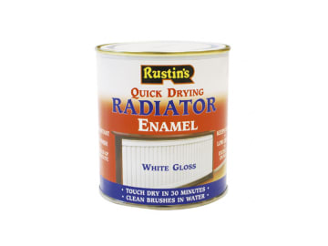 Rustins Quick Dry Radiator Enamel Gloss White 250ml