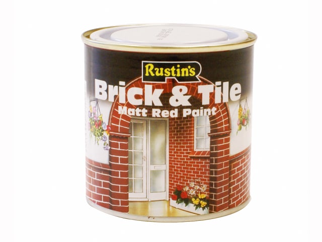 Rustins Brick & Tile Paint Matt Red 250ml