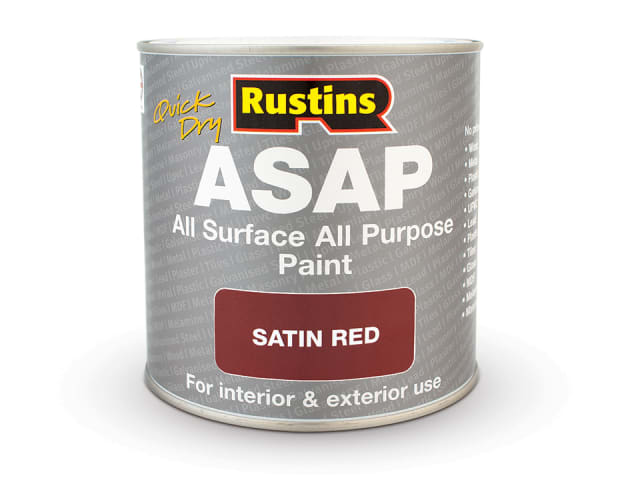 Rustins ASAP All Surface Paint Red 250ml
