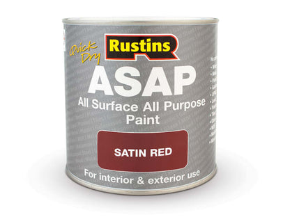 Rustins ASAP All Surface Paint Red 250ml
