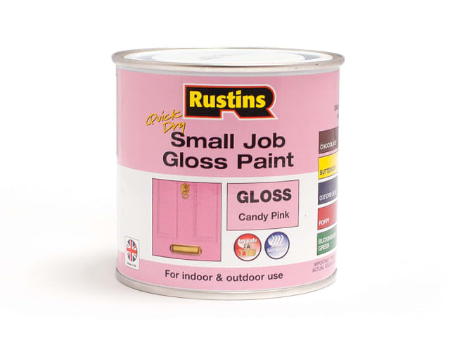 Rustins Quick Dry Small Job Gloss Candy Pink 250ml