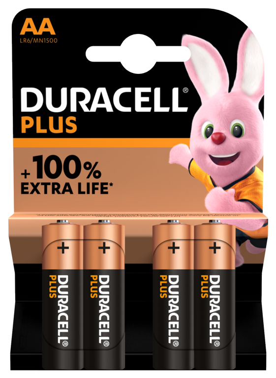 Duracell Plus Power Boost AA Batteries Pack 4