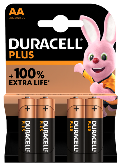 Duracell Plus Power Boost AA Batteries Pack 4
