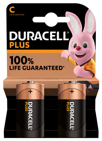 Duracell Plus Power C Batteries x 2 S18711