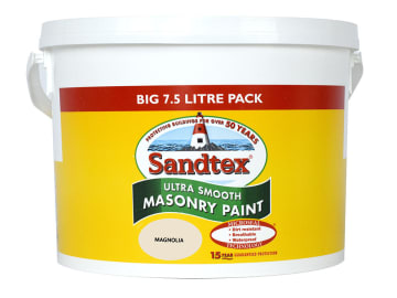 Sandtex Ultra Smooth Masonry Paint Magnolia 7.5L