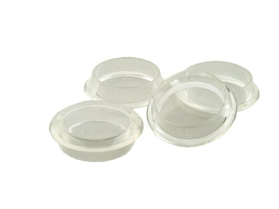 Deep Castor Cup Clear 45mm x 4 Pack 09374