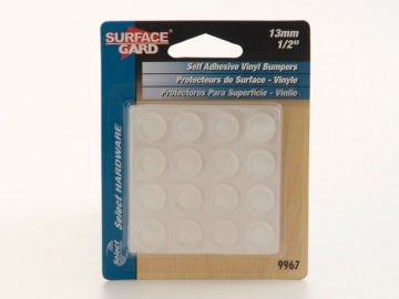 Select Hardware Round Pads Clear Vinyl 13mm x 16 9967