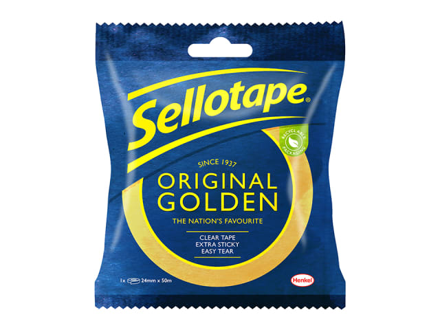 Sellotape Original Golden Tape 24mm x 50m