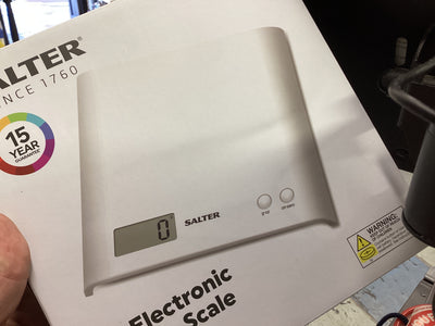 Salter Arc Electronic Kitchen Scale White 1066WHDR