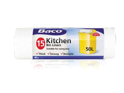 Bacofoil Kitchen Swing Bin Liners x 15 85B13