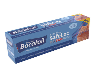 Bacofoil Double Seal SafeLoc Food & Freeze Small x 20 6776425