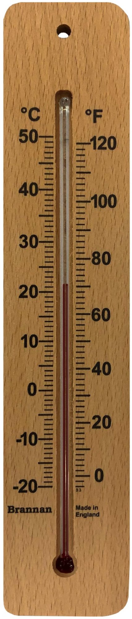 Brannan Wooden Wall Thermometer Butterfly 215mm 14/223/3