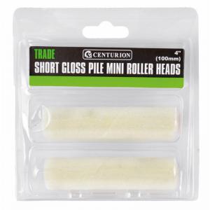 Centurion 100mm Short Gloss Pile Mini Rollers Set of 2 PE23P